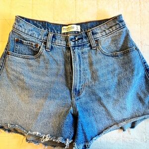 Abercrombie & Fitch Women's Blue Denim Shorts